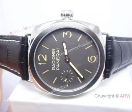 PANERAI RADIOMIR 1860 AUTOMATIC WATCH BLACK LEATHER STRAP